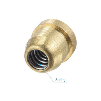 uxcell Brass Push Button Flange Grease Oil Cup 4mm Ball Oiler for Lubrication System 12Pcs - size: 4mm