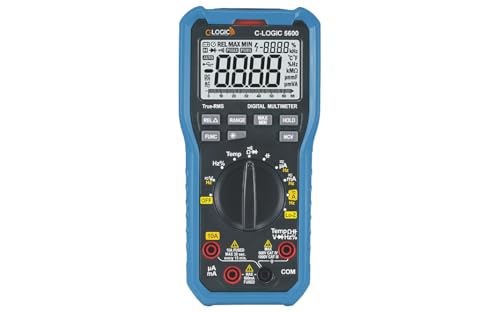 C-Logic 5600 Industrial True RMS Digital Multimeter, 1000V, 6600 Count
