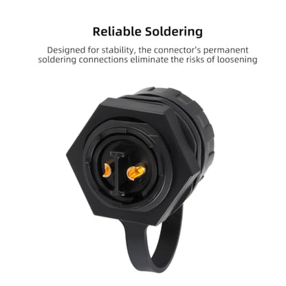 CNLINKO YM-20 2-Pin IP68 Waterproof Circular Connector PBT Plastic Shell - size: 2-Pin