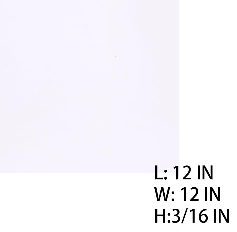 Neoprene Rubber Sheet Solid Rubber Strips Roll Mat PadInsulation High Temperature Rsistant for DIY Gaskets, Pads, Sealing, Cushion (Translucent, 12" X 12" X 3/16" (.187")) - color: Translucent, size: 12" X 12" X 3/16" (.187")