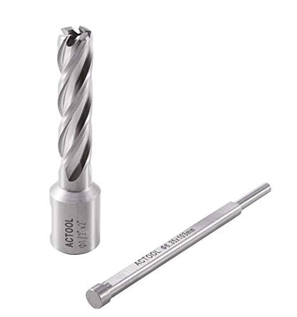1/2" Diameter × 2" Depth of Cut HSS ANNULAR Cutter with 3/4'' Weldon Shank - size: 1/2'' x 2''