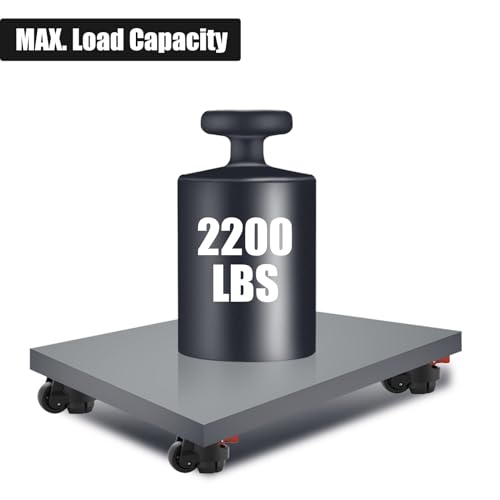 Leveling Casters Wheels Set of 4, Heavy Duty 2200LBS Load, 2 Inch