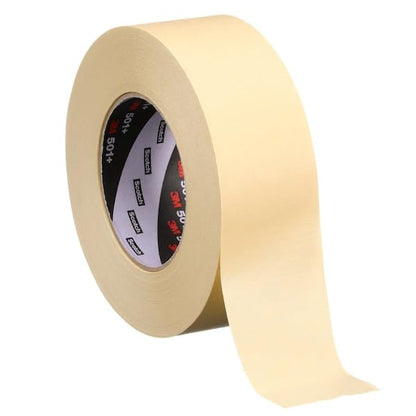 3M 501+ High Temperature Masking Tape, Tan, 1.88 in x 60 yds – Strong Holding Power for Automotive, Specialty Vehicle and Industrial Markets