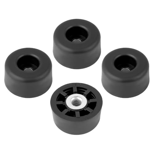 4 Large Tall Round Rubber Feet Bumpers - .625 H X 1.250 D - Made in USA -Heavy Duty, Non Marking, Perfect for Furniture, Tables, Chairs, Desks, Benches, Sofas, Chests, Other Large Items.