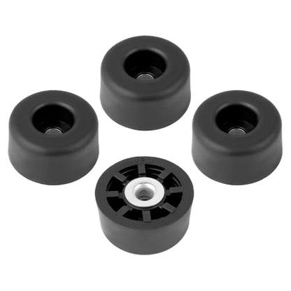 4 Large Tall Round Rubber Feet Bumpers - .625 H X 1.250 D - Made in USA -Heavy Duty, Non Marking, Perfect for Furniture, Tables, Chairs, Desks, Benches, Sofas, Chests, Other Large Items.