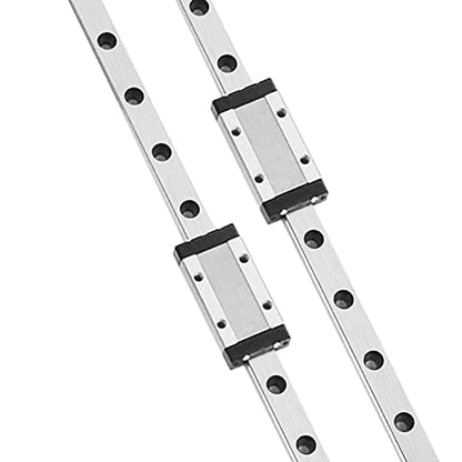 [2 Pack] MGN9 400mm Linear Sliding Rail Guide with 2pcs MGN9H Linear Bearing Sliding Carriage Block for 3D Printer and CNC Machine - style: 400mm/15.75inch
