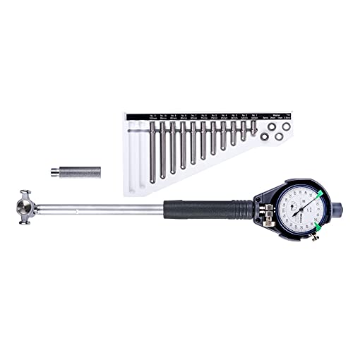 Mitutoyo 511-723 Dial Bore Gage, 50-150 mm, 0.001 mm Graduation, Stem Diameter 8 mm with 2109SB-10 Dial Indicator