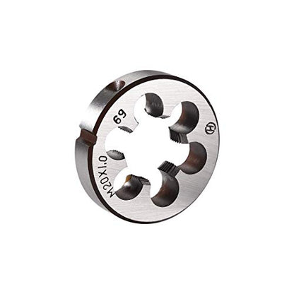 uxcell M20 x 1 Metric Round Die, Machine Thread Right Hand Threading Die, Alloy Steel Screw Thread Cutting Die