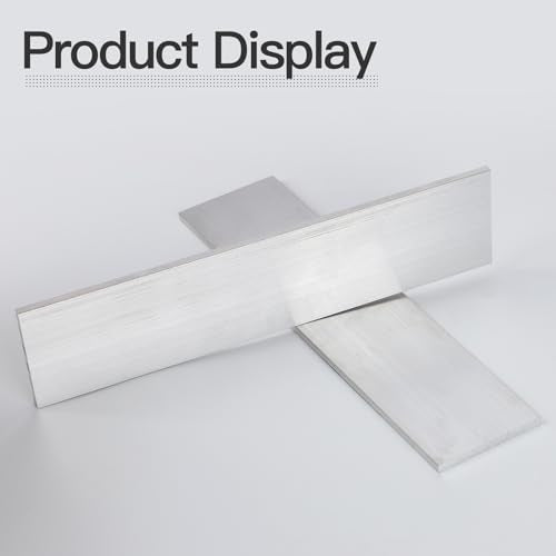 1/4" (6mm) X 3"(75mm) Square Aluminum Flat Bar 12" Long, 2 Pieces 6061 General Purpose Plate T6511 Solid New Mill - size: 1/4x3x12inch