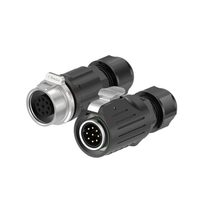 LP16 9PIN Industrial Waterproof Connector IP68 Quickly Plugging Aviation Connector Solder-Assembly M16 9PIN Circular Connector Fast Release Electrical Connector Male Plug&Female Socket - size: 9 Pin, style: Male Plug / Female Socket