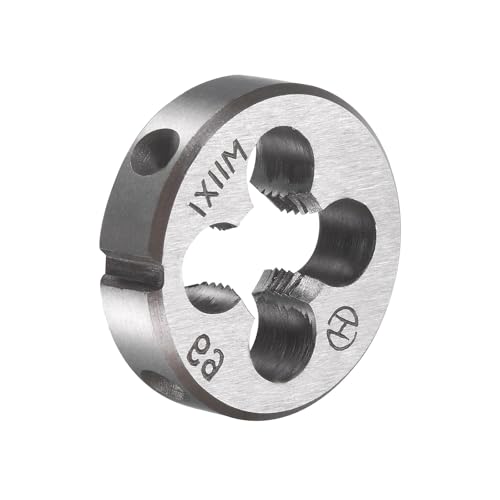 M11x1mm Metric Tap and Die Set,Machine Thread Screw Tap with Round Threading Die,Tap & Die Kit for Nut Screw Bolt Thread Repair - size: M11x1mm