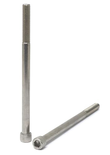 iexcell 4 Pcs 3/8-16 x 6 Partially Threaded Stainless Steel 304 Hex Socket Head Cap Screw Bolts Kit - size: 3/8-16 x 6" ( Partially Threaded )