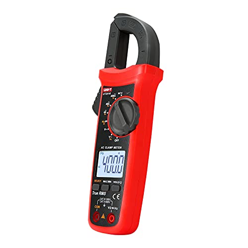 UNI-T UT201R Digital Clamp Meter AC Current TRMS HVAC Amp Ohm Volt Meter Clamp On Multimeter Auto Ranging 4000Counts AC Current Frequency NCV AC DC Voltage Frequency Resistance Continuity Diode Tester - size: UT201R