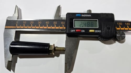 M6 Revolving Handle Double Nut - Clamps Any Flat Bracket, No Tapped Hole - size: M6 X 60mm Double Nut