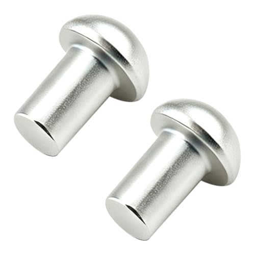 ALLCLEAN 5/32" Diameter X 1/4" Length Solid Aluminum Brazier Head Rivets,Aluminum Boat Rivets,Round/Dome Head Rivet,Pack of 250 - size: 5/32"x1/4"