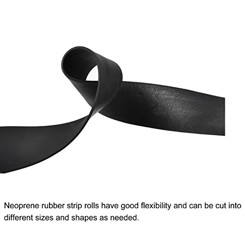 uxcell EPDM Rubber Foam Sheet Strips 1/8" T x 2" W x 157.5" L, Neoprene Rubber Sheet Rolls for DIY Gasket, Sealing Padding, Reduce Vibration Mat - size: 1/8"T x 2"W x 157.5"L
