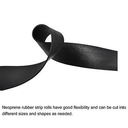 uxcell EPDM Rubber Foam Sheet Strips 1/8" T x 2" W x 157.5" L, Neoprene Rubber Sheet Rolls for DIY Gasket, Sealing Padding, Reduce Vibration Mat - size: 1/8"T x 2"W x 157.5"L