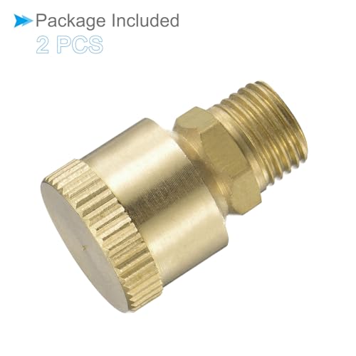 Brass Grease Oil Cup Cap, | M10x1 Thread 1.5ml | Oil Container Cup Oiler Lathe Machine Power Accessories - (Applications: for Industrial Lubrication), 2-Pieces - size: M10x1