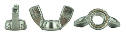 Stainless 3/8-16 Wing Nut, Coarse Thread 304 Stainless Steel - size: 3/8-16 WING NUT