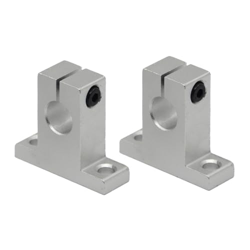 2PCs SK20 Linear Shaft Support ID20mm Aluminum Mounting Bracket for Diameter 20mm Linear Motion Rod - size: SK20(2pcs), style: Pillow style