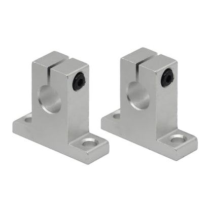 2PCs SK20 Linear Shaft Support ID20mm Aluminum Mounting Bracket for Diameter 20mm Linear Motion Rod - size: SK20(2pcs), style: Pillow style