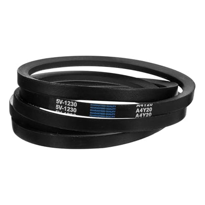 uxcell 5V1230 V-Belt, Classic Wrapped Rubber V-Belt 123" Outside Circumference x 0.62" Width x 0.53" Height for Industrial Machinery Equipment, Black - size: 5V1230