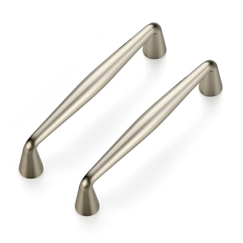 Ravinte Brushed Nickel Cabinet Handles Solid Handles,3-1/2 Inch,5 Pack - color: Brushed Nickel, size: 3-1/2 Inches Hole Center