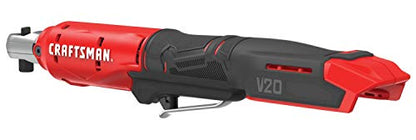 CRAFTSMAN V20 Cordless Ratchet Wrench, 3/8 inch Drive, 300 RPM, up to 35 ft-lbs of Torque, Bare Tool Only (CMCF930B) - style: V20 3/8 Inch Drive Ratchet
