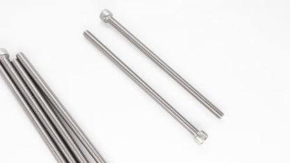 10pcs M4 x 120mm - 0.7mm Pitch Extra Long Hex Socket Cap Bolts Screws 304 Stainless Steel - size: M4x120mm 10pcs