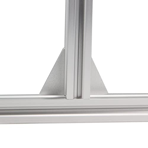 12PCS Corner Bracket Plate Outside Joining Plate for 2020 Series Aluminum Profile 3D Printer Frame (T-Silver-2020) - style: T-Silver-2020