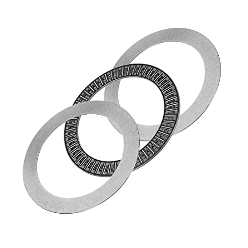 uxcell AXK100135 Needle Roller Thrust Bearings with 2 Washers, 100mm Inner Diameter, 135mm OD 4mm Width Chrome Steel - size: 100x135x4mm