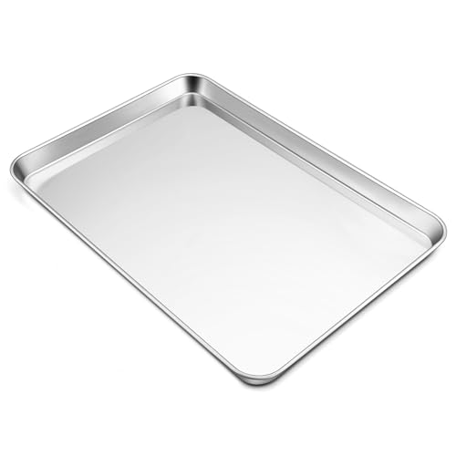 TeamFar Stainless Steel Baking Sheet, 20" x 14" x 1" Large Baking Sheet Pan - size: 19.6" x 13.75" x 1.3"