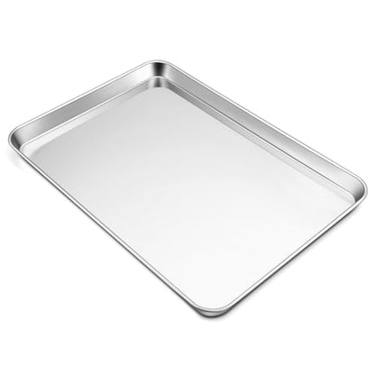 TeamFar Stainless Steel Baking Sheet, 20" x 14" x 1" Large Baking Sheet Pan - size: 19.6" x 13.75" x 1.3"