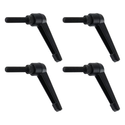 Clamping Lever Handles M8 x 32mm Push Button Ratchet Lever Male Threaded Stud Adjustable Handles Hand Knobs Rotating Screw Handles Bolts with Locking Lever -4pcs - size: M8 x 32mm