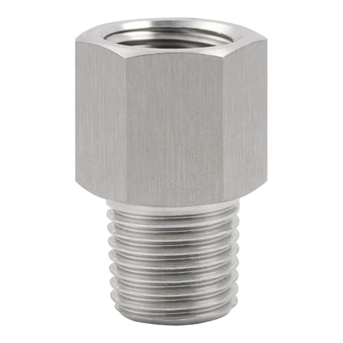 304 Stainless Steel Pressure Gauge Adapter 3/4" FNPT x M20*1.5 Male 1pc - size: 3/4" NPT Female x M20*1.5 Male