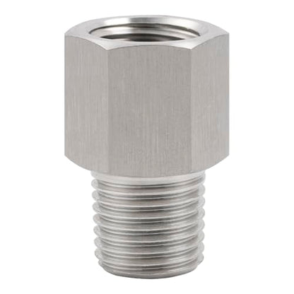 304 Stainless Steel Pressure Gauge Adapter 1/2" FNPT x M24*1.5 Male 1pc - size: 1/2" NPT Female x M24*1.5 Male