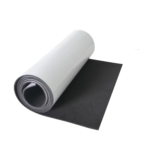 Foam Sheets with Adhesive Backing, 11.81 in x 59 in x 1/4 in Black Closed Cell Neoprene Cushion Mat EVA Foam Insulation Padding Soundproof Sheet Rolls for Crafts DIY Projects - color: Black, size: 11.81" x 59" x 1/4"