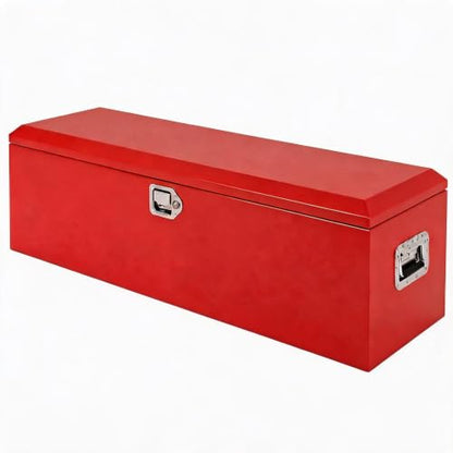 39" Truck Bed Steel Tool Box Lockable Storage - color: RED, size: 39x13x9.6 Inch