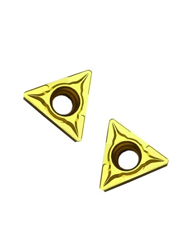 10PCS Carbide Inserts Turning Inserts - TCMT16T308 Lathe Cutting Tools Indexable Replacement for Precision Work - style: 10PCS TCMT16T308 yellow