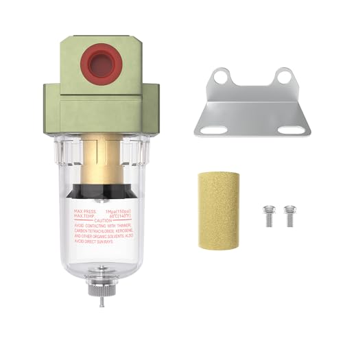 1/4 Water Trap Air Line Filter for Compressor Dryer - color: Manual