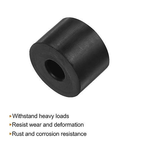 HARFINGTON 8pcs Rubber Spacer 1.2 Inch OD 0.4 Inch ID 0.8 Inch Thick Neoprene Round Anti Vibration Isolation Pads Isolator Rubber Washers Bushings for Home Cars Boat Accessories, Black - size: 10mm x 30mm x 20mm