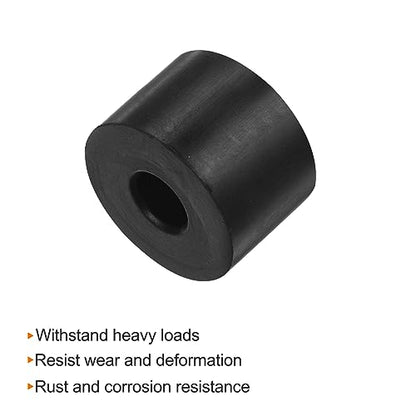 HARFINGTON 8pcs Rubber Spacer 1.2 Inch OD 0.4 Inch ID 0.8 Inch Thick Neoprene Round Anti Vibration Isolation Pads Isolator Rubber Washers Bushings for Home Cars Boat Accessories, Black - size: 10mm x 30mm x 20mm