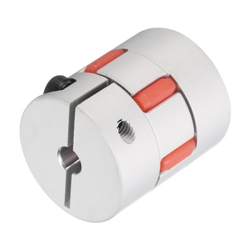 uxcell Aluminum Plum Shaft Coupling 5mm to 7mm Bore L35xD30 Coupler Joint