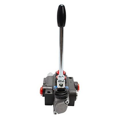 Hydraulic Control Valve with Joystick, 1 Spool 11GPM Hydraulic Directional Valve for Log Splitters, Tractors Loaders Black - size: 11GPM 1 Spool 1 Joystick