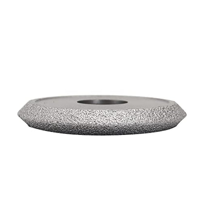 SHDIATOOL Diamond Hand Profile Wheel 3 - inch Height 10mm Convex Curve Edge Grinding Disc Grooving for Stone Marble Granite Rock - size: 10mm Height v shape
