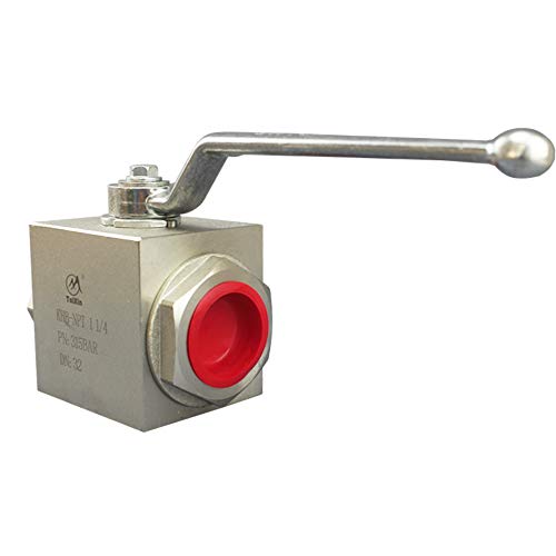 Taixin Hydraulic Valve 1-1/4 Inch NPT Female 4650PSI KHB Hydraulic Ball Valve DN 32 High Pressure Ball Valve - size: 1-1/4 NPT, style: KHB