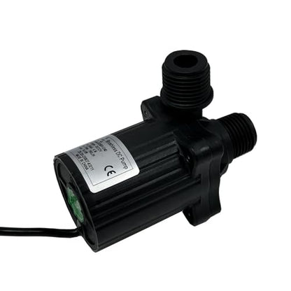 SHYSKY DC40F-1240 Micro Brushless DC Water Pump 12V 14W, 206GPH 13ft, Waterproof, 1/2 inch threaded ports, Safe Low Noise Stable Long-term Work, Submersible or Land Use, For Small cooling, gardening