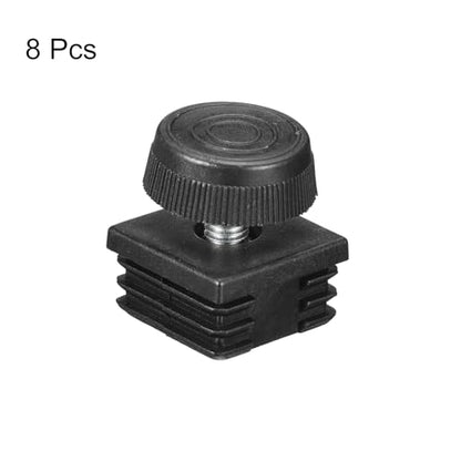 uxcell 8Pcs Inserts for Square Tubes with Leveling Feet, 1.18"x1.18" OD - size: 1.18"x1.18"