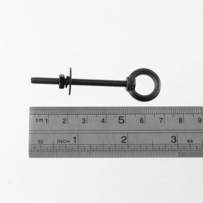 Antrader Lifting Shoulder Eye Bolts,M4 Eye Bolt, M4 x 50mm,Black,6 Sets - size: M4 x 50mm