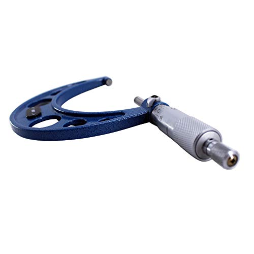 HFS(R) 5-6" Outside Micrometer with 0.0001" Accuracy, Carbide Anvil and Laser-Etched Scale - size: 5-6"x0.0001", style: Classic Ratchet